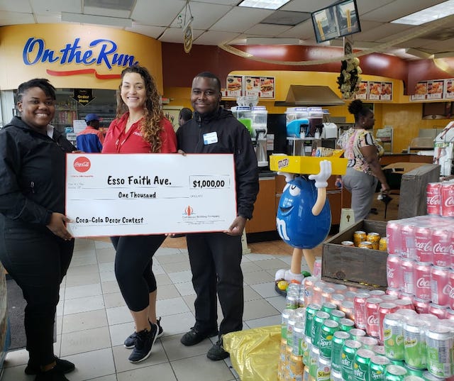Esso Faith Avenue Wins CocaCola Store Display Contest! Nassau